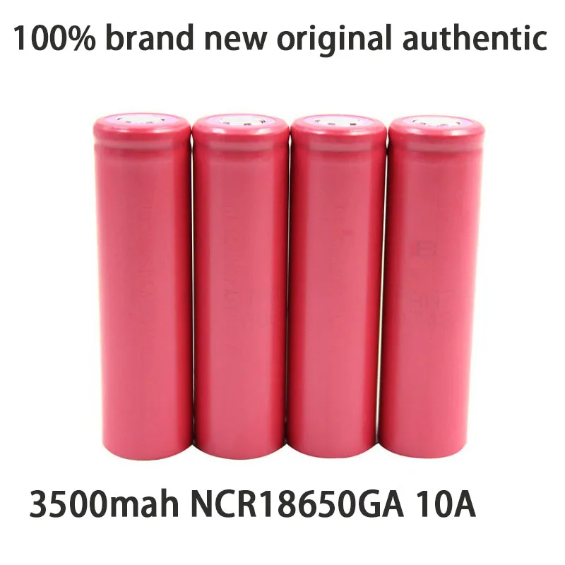 

100% original imported lithium battery rechargeable battery GA 3500mah NCR18650GA 10A 3.6V power battery
