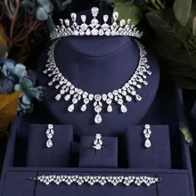 Jankelly, золотой цвет, 5 шт., свадебные циркониевые Ювелирные наборы для женщин, вечерние, Роскошные, Дубай, Нигерия, CZ Кристалл, свадебные ювелирные наборы