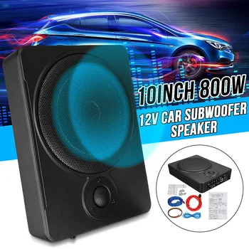 

10" 800W Car Subwoofer Speaker Audio Amplifier Vehicle Subwoofer Bass Amplifier Enclosure Auto Sound Car Audio Amplifier Tweeter