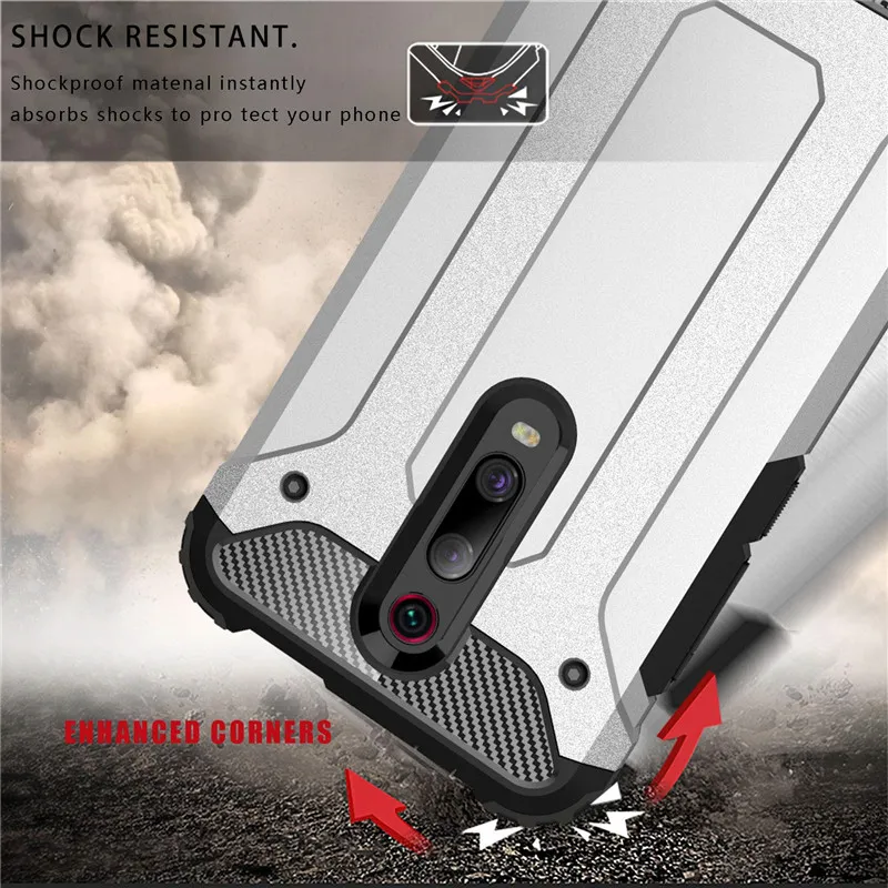 Armor Glass for Mi9 Lite Xiaomi Mi9T Pro Shockproof Case T 9T Cover Mi9SE Xiomi Mi 9 9Lite | Мобильные телефоны и