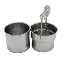 Портативное Вымойте ведро, большой двойной слой, Можно фильтровать, портативная ручка из нержавеющей стали, моющая ручка с раковиной, канцелярские принадлежности