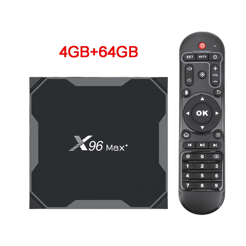 X96 Max Plus Смарт ТВ приставка Android 9,0 Amlogic S905X3 четырехъядерный DDR4 4 Гб 64 Гб 2,4G/5 ГГц Wifi BT 1000M 4K Google плеер X96Max - Цвет: 4GB 64GB