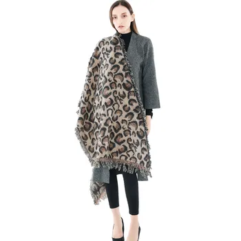 

New autumn and winter thick fashion Leopard student party cashmere scarf
