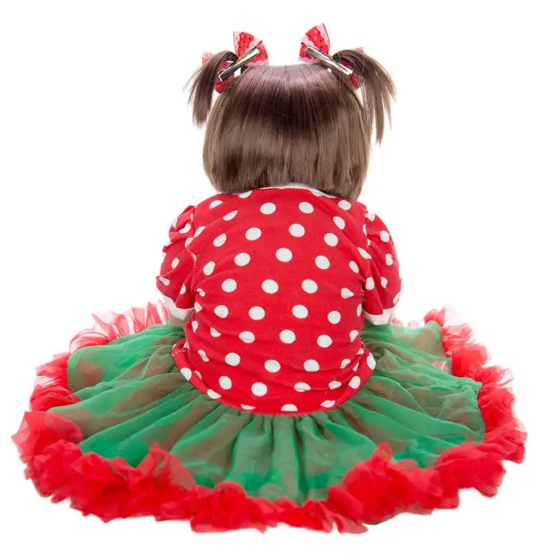 KEIUMI 55cm Silicone Soft Handmade Reborn Baby Doll Princess Newborn Lifelike Toy Baby Dolls Children Birthday Christmas Gifts