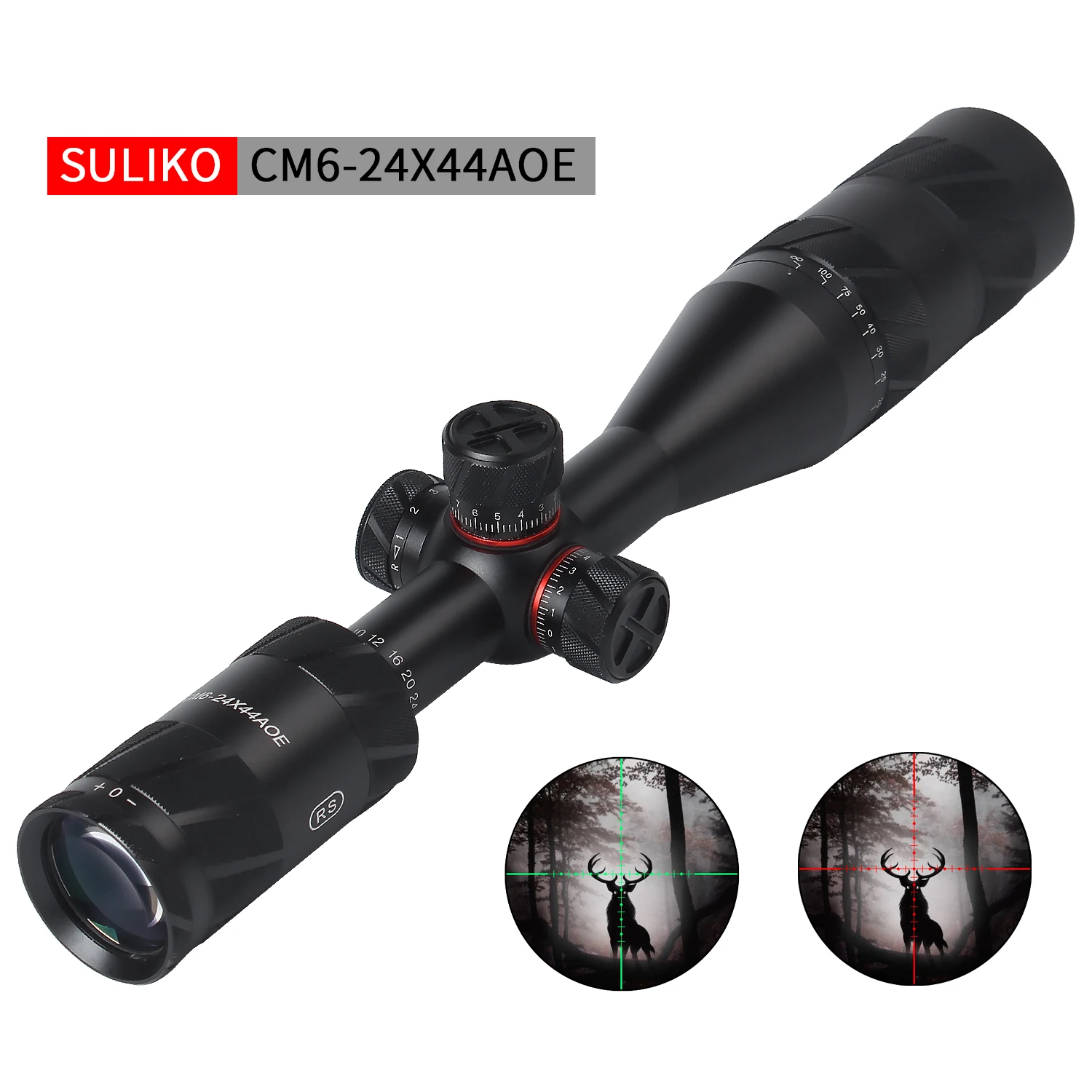 Прицел SULIKO CM 6-24X44 AOE тактический оптический прицел полный размер Mil-Dot RG Охотничья