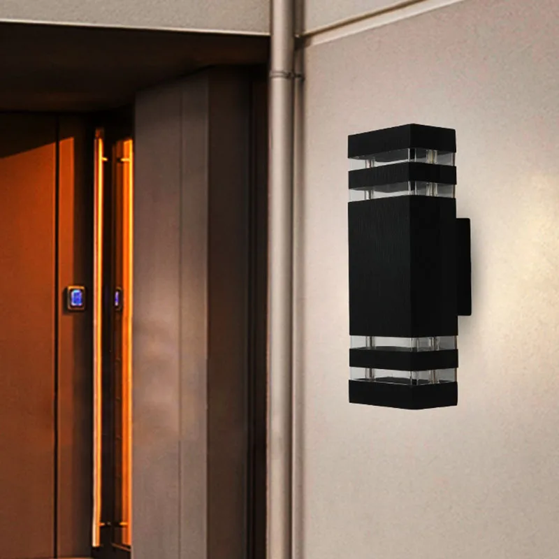 Qualidade ao ar Lâmpadas de Parede Lâmpada de Parede para Cima para Baixo Decoração da Casa Ip65 à Prova Luz de Parede Alta Livre Dlamp Água Alumínio Moderna Varanda Jardim Luzes Led 1 parede led ip65 à prova dlamp água