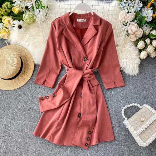 Новая мода Женская одежда осеннее платье зимнее платье - Color: 6
