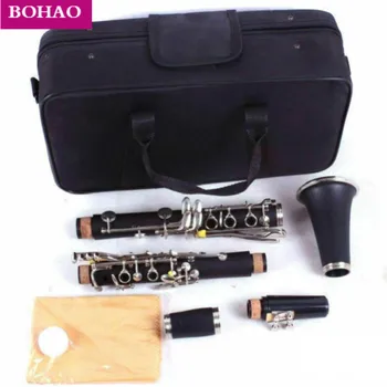 

BB key 17 key clarinet Ebonite wood sound good nickel plating