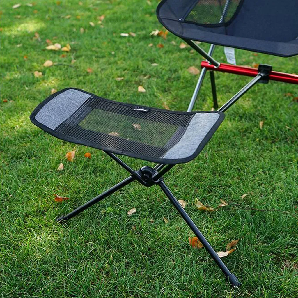 Outdoor Portable Folding Chair Footrest Portable Recliner Lazy Foot Retractable Extension Leg Stool Pedal Aluminum Chair#g30