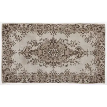 

Handmade Beige Vintage English English Area Rug 118x205 Cm-3'10''X6'9''