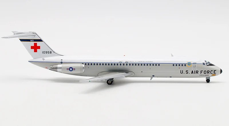 Тонкая модель 1/200 USAF dc-9-30 медицинской скорой помощи из сплава
