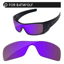 Papaviva плазменный фиолетовый зеркало поляризованные Сменные линзы для Batwolf солнцезащитные очки Рамка UVA и UVB Защита