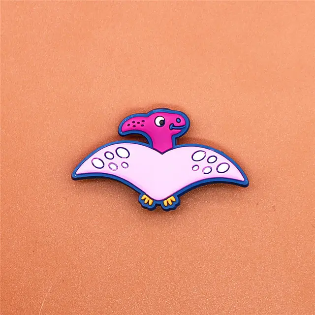 Single Sale 1pcs Shoe Charms Novel Dinosaur Shoe Accessories Cute Garden Shoe Decoration for croc jibz Buckle Kid's X-mas Gift Dinosaur J