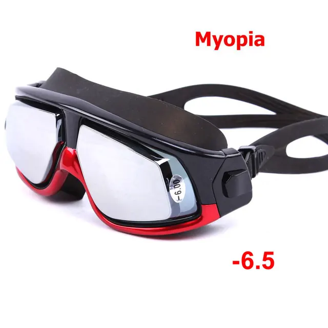 Men women Swimming Anti Fog UV Protection Diopter Swim Goggles with Prescription Waterproof Large Frame Myopia swimming Glasses 3