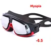 Men women Swimming Anti Fog UV Protection Diopter Swim Goggles with Prescription Waterproof Large Frame Myopia swimming Glasses 3