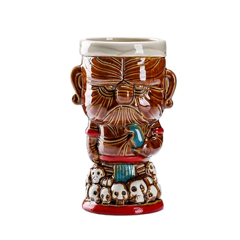 

Creative Hollywood Bar God Statue Skull Cocktail TIKI Cup Cold Drinks Mixing Funny Wine Glass Diy Smoothie Mug Ceramic Container