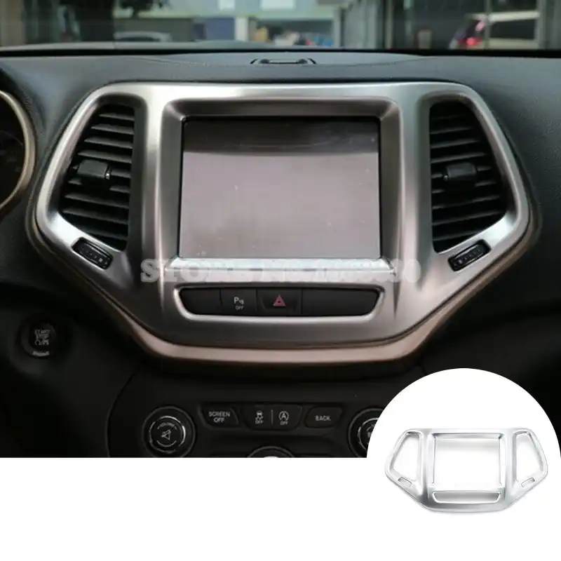 Матовая серебристая Панель навигации GPS для Jeep Cherokee 2014 2016 автомобильные