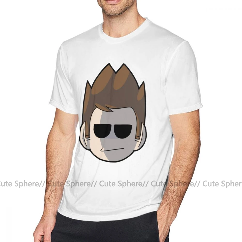 Eddsworld футболка том Eddsworld футболка плюс размер принт футболка мужская короткий рукав потрясающая Классическая 100 хлопок Футболка - Цвет: White