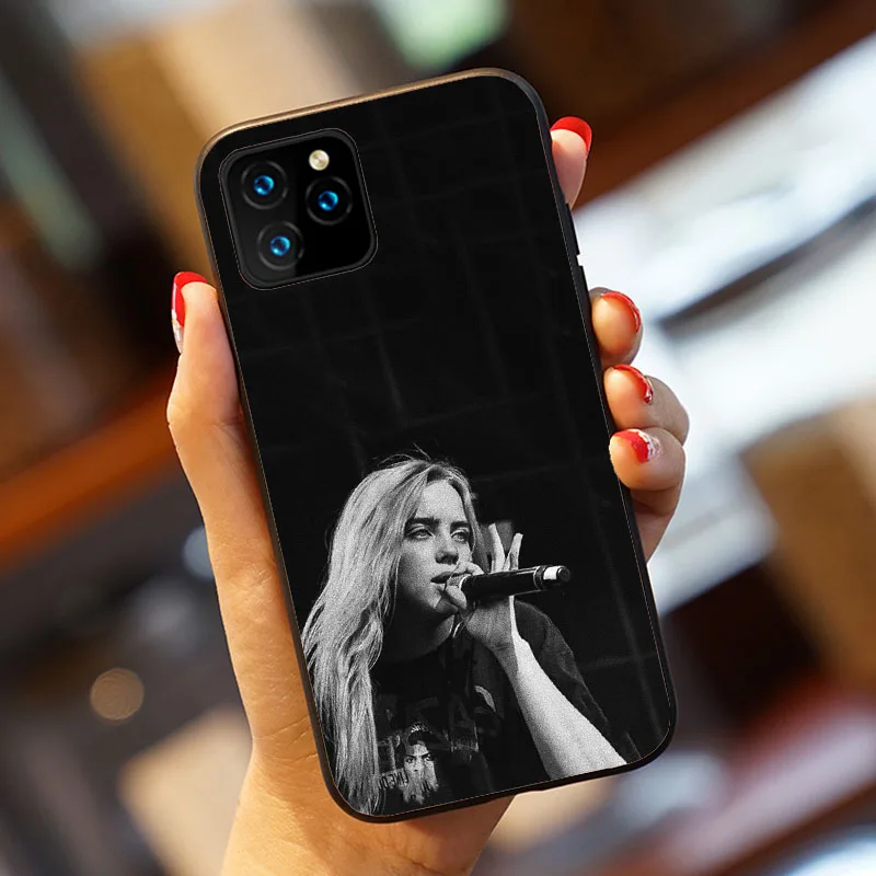 Billie Eilish Khalid прекрасный горячий певец Мягкий ТПУ чехол для телефона для iPhone 7 7Plus 6S 8 Plus 11 11PRO XS MAX XR черный чехол