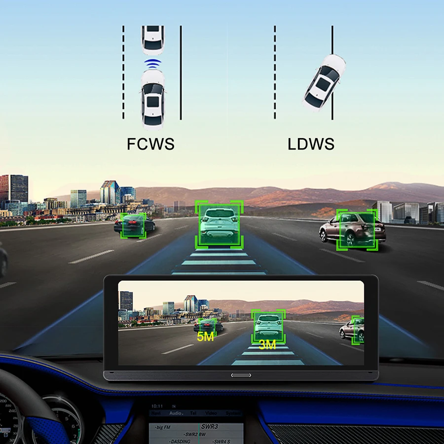 " ips экран ADAS Автомобильный видеорегистратор Камера 4G dvr gps навигатор Android 5,1 автомобильный рекордер 1080P HD камера ночного видения камера заднего вида