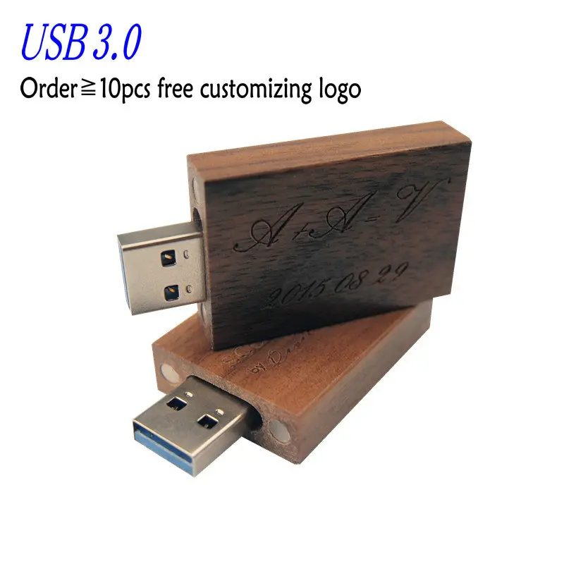 Грецкий орех деревянный USB флэш накопитель 8 ГБ 16 32 64 Гб специальный флеш 3 0