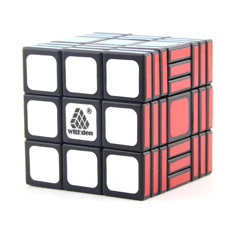 Black Высококачественный Магический кубик WitEden 3x3x7, головоломка Neo speed Wisdom, идеи рождественского подарка, детские игрушки для детей - Цвет: Black