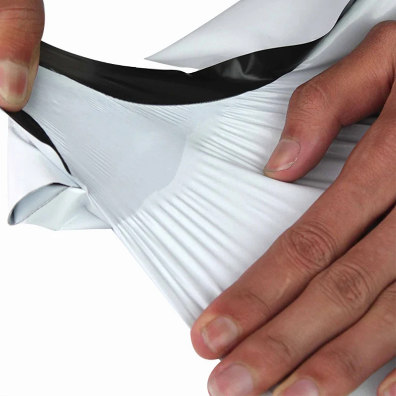 50 шт. новейшая Курьерская сумка белая сумка для хранения самоклеющаяся сумка для хранения матовый материал конверт для отправки почтовые пакеты