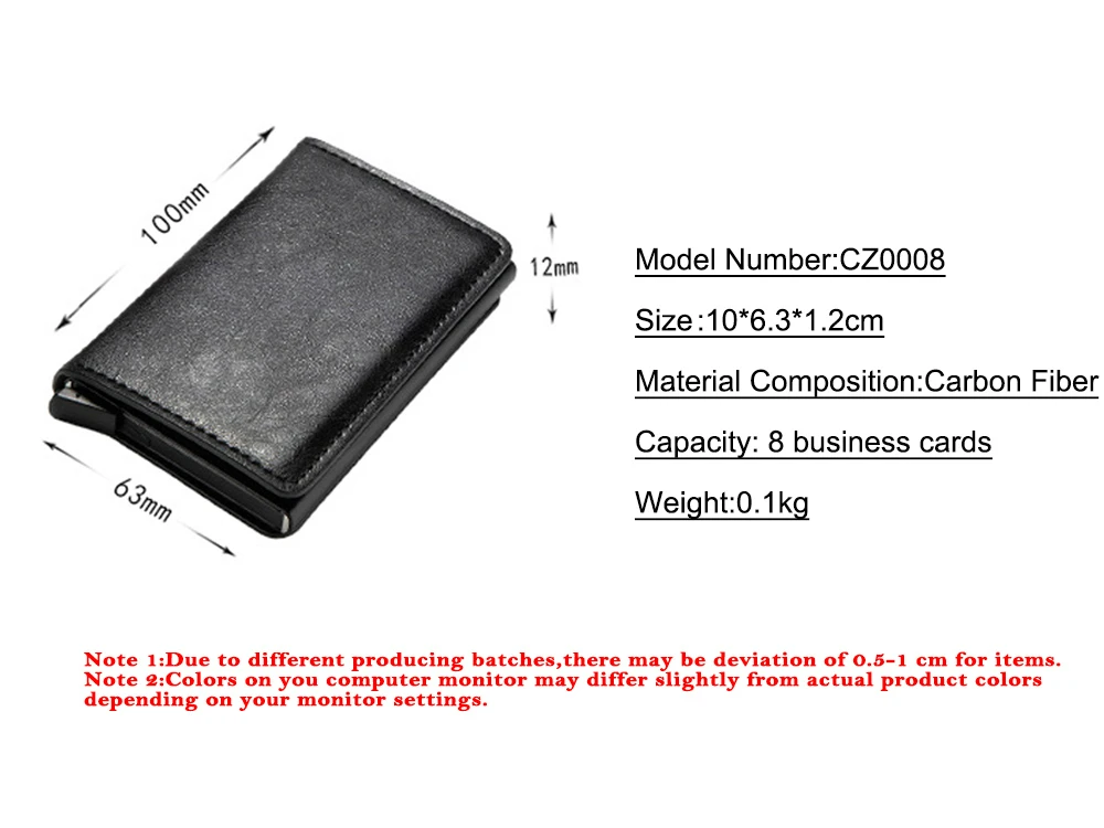 Анти Rfid кредитный держатель для карт чехол для мужчин из искусственной кожи ID держатель для карт банк Алюминиевый металлический кошелек держатель кредитной карты с коробкой
