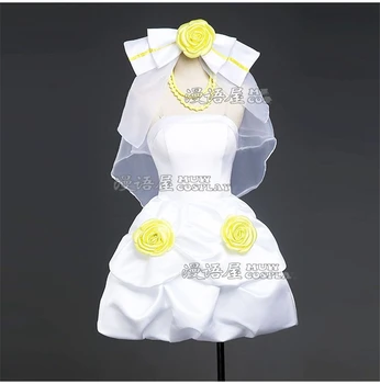 

Anime Love Live Rin Hoshizora Bridesmaid Dress Awakening Dress Cosplay Costume Lolita Lovely Uniform H