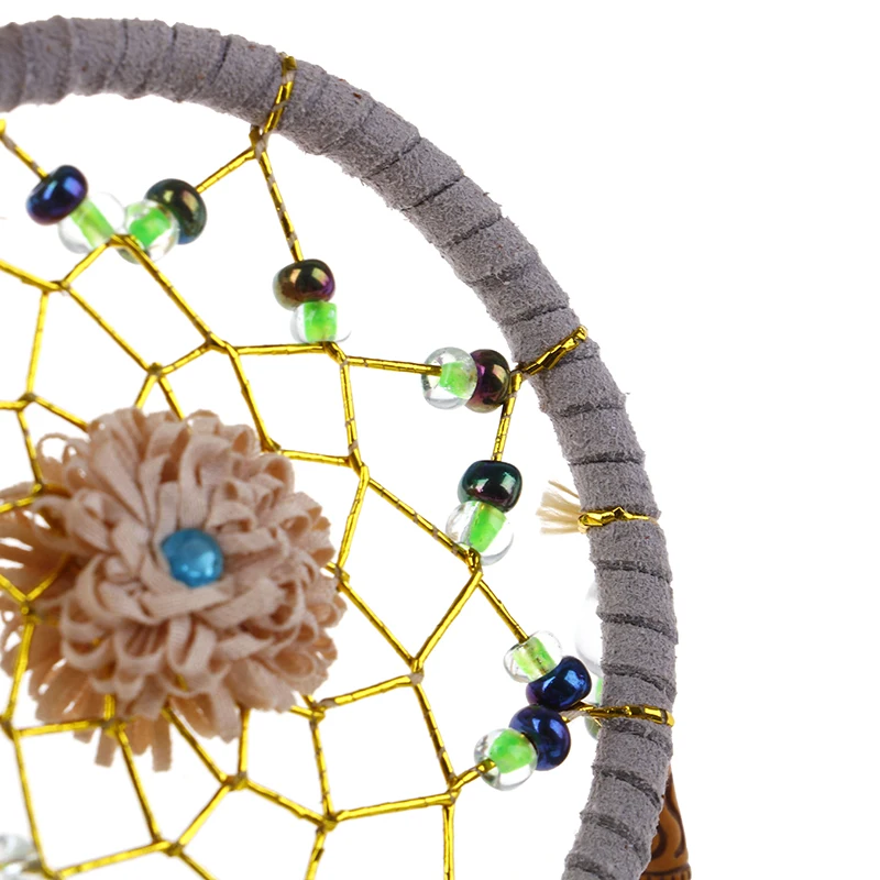 Description Picture 3 of itemMini Dream Catcher Car Pendant Wind Chimes Feather Decoration Handmade Dreamcatcher Gifts Home Decor & Wall Hanging Adornment