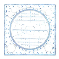 Multifunctional Drawing Ruler Multipurpose Draw Round Curve Horizontal Parallel Line Vertical Parallel Line