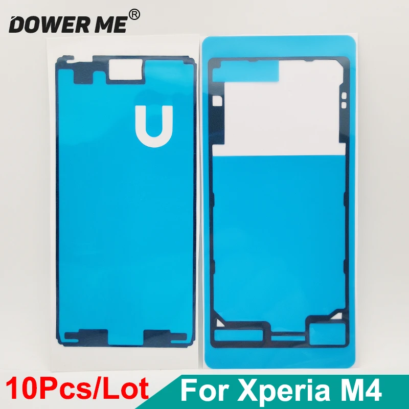 

10sets/lot Front LCD Display Screen + Back Cover Waterproof Adhesive Tape Sticker For SONY Xperia M4 Aqua E2303 E2333 E2353