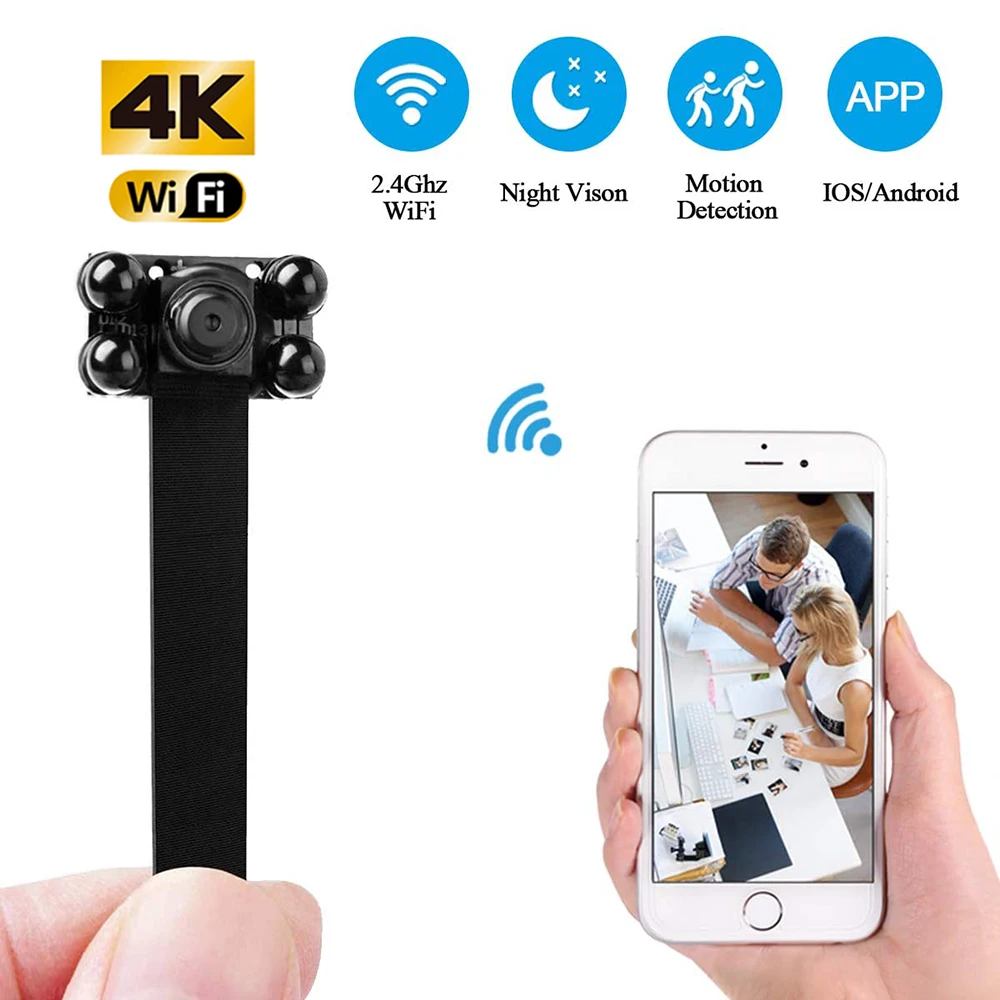 Мини камера Wi Fi Full HD 1080P беспроводная скрытая ночного видения Видеокамера Микро