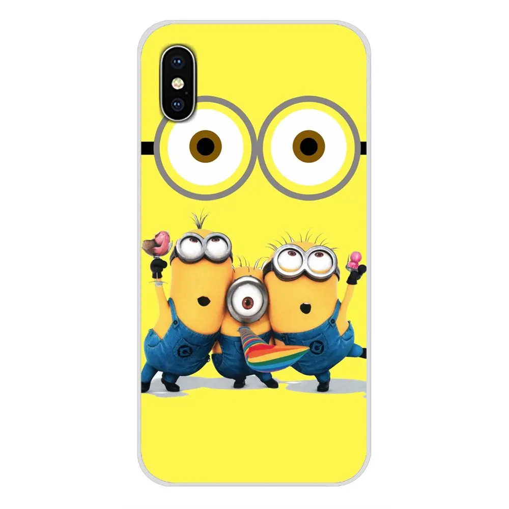 Забавные 3D с рисунками из мультфильма про миньонов для LG G3 G4 мини G5 G6 G7 Q6 Q7 Q8 Q9 V10 V20 V30 X Мощность 2 3 K10 K4 K8 прозрачный мягкий ТПУ чехол - Цвет: images 1