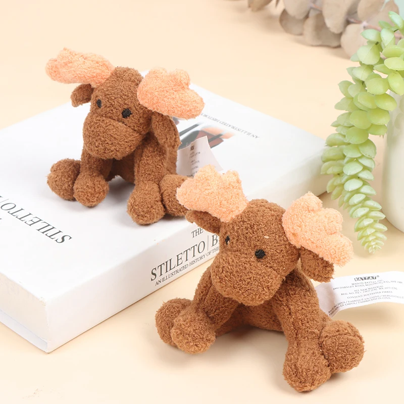 1 Pc 1:12 Dollhouse Miniature Deer Christmas Plush Toy Simulation Animal Model Decor | Игрушки и хобби