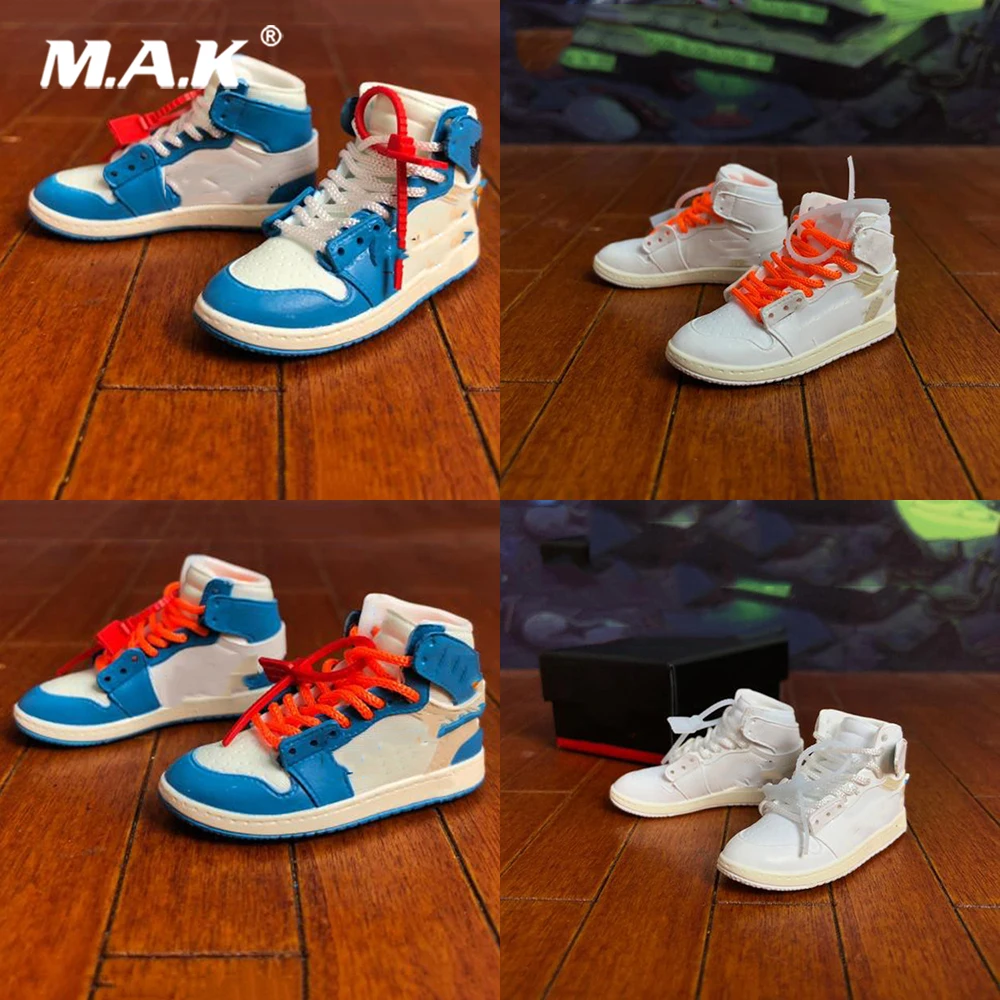 

1/6 Scale Male Figure Accessory Sneakers Basketball Shoes Hollow Model With Box Model for 12'' Action Figure Body
