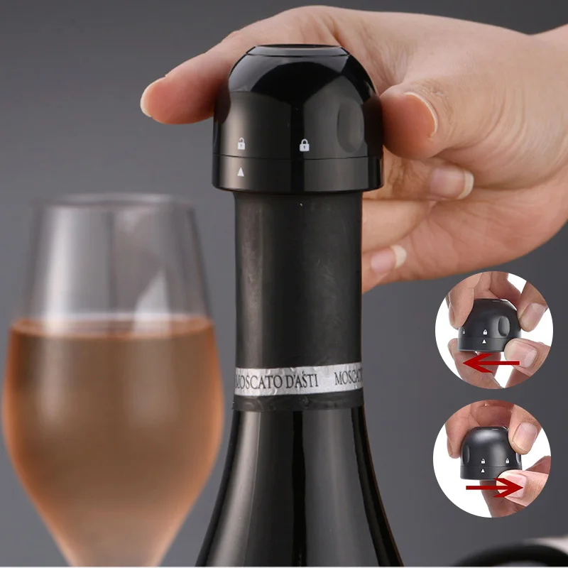 Stopper Bar-Tools Sealed Wine-Plug Champagne-Bottle Vacuum-Retain Silicone 3ps Freshness