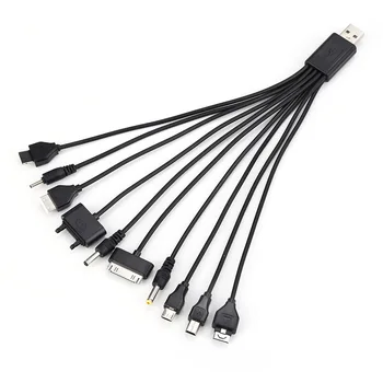 

10 in 1 Multifunction USB Data Transfer Cable Universal Multi Pin Cable Charger USB Adapter Data Wire Cord For Laptop PC