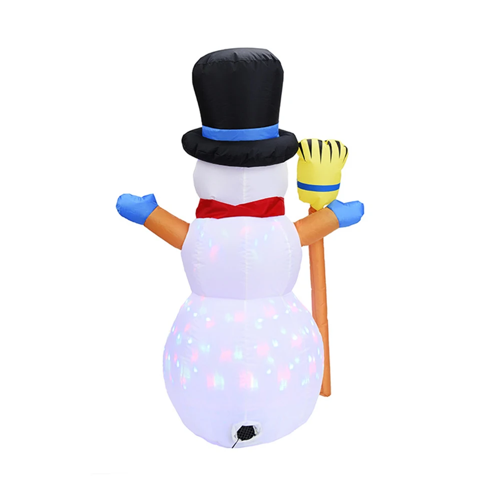 1 шт., 1,2 м, Рождественская метла, снеговик, надувные Забавные игрушки с изменяющимся цветом, светодиодный, Рождественский карнавал, зимние