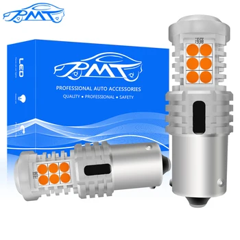 

BMT 2x PY21W BAU15S Canbus Auto Front Rear Turn Signal Light Amber 1156PY 7507 For BMW E90 1 2 3 4 5 Series X1 X3 X4 X5 No Error