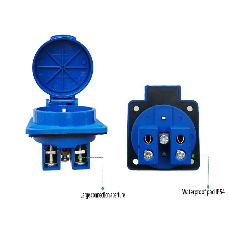  IP54    EU   AC ܼƮ Rewireable ÷  Ŀ 16A 250V