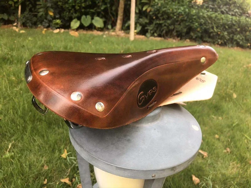 Велосипедное седло в стиле ретро кожаное GS17|gyes saddle|bicycle saddleleather saddle |