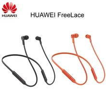 Huawei FreeLace спортивные наушники с микрофоном ушной крючок huawei Bluetooth 5,0 беспроводной для наушников, карты памяти кабель металлическая полость жидкий силикон магнитный переключатель