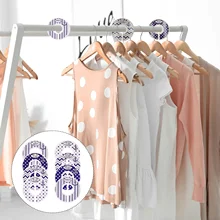 8 Pcs Baby Clothing Size Divider Round Plastic Waterproof Label Tag Ring Hanger Divider for Clothes Label Christmas Style