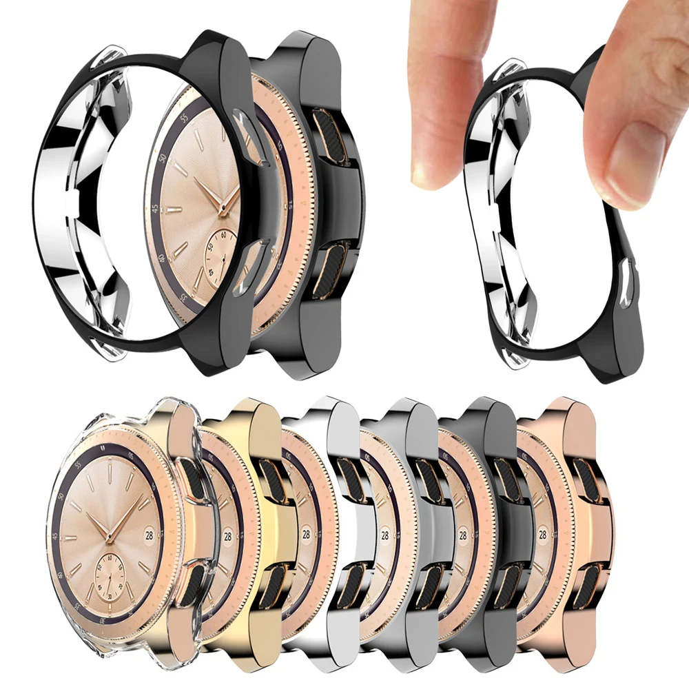 Чехол рамка для Samsung Galaxy Watch 42 мм покрытый чехол из мягкого ТПУ тонкий защитный