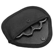 

Black 3Pcs Useful Handheld Mini Finger Knuckle Bag Nylon Knuckle Pouch Button Closure for Outdoor
