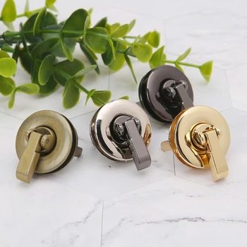 

Drop Ship&Wholesale Metal Round Shape Clasp Turn Lock Twist Lock for DIY Handbag Bag Purse Hardware Oct. 9