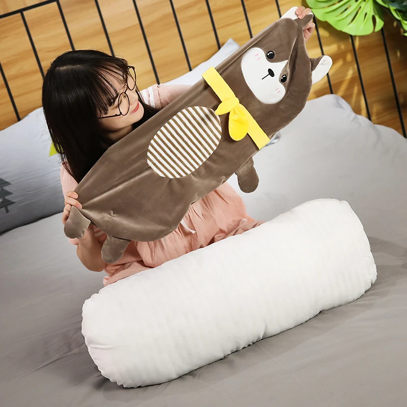 1 шт. 70/100/140 см цилиндрической формы Животные игрушки Длинные мультик плюшевая подушка панда, единорог, Корова подушка для сна для детей и взрослых
