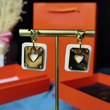 

2021 Hot Trend Brand The Most Lovely Love Heart Earrings Ear Studs Everyday Wear Is Versatile, Exquisite And Simple Four Colors