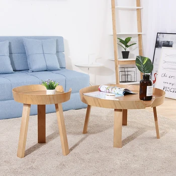 

Nordic combination metal solid coffee table modern minimalist creative living room Sofa side round small coffee table mx6011633